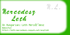 mercedesz leth business card